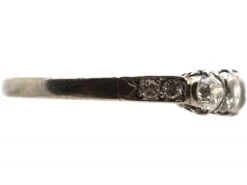 Early 20th Century Platinum Five Stone Diamond Ring With Diamond Set Shoulders 12 Early 20th Century Platinum Five Stone Diamond Ring With Diamond Set Shoulders -Antique Jewellery Company DSC02062 scaled 1