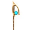 Edwardian 15ct Gold Wishbone Tie Pin Set With Turquoise -Antique Jewellery Company DSC02105 1