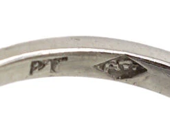 Early 20th Century Platinum & Diamond Oval Ring -Antique Jewellery Company DSC02156