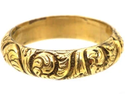 Georgian 15ct Gold Cased Wedding Ring -Antique Jewellery Company DSC02160