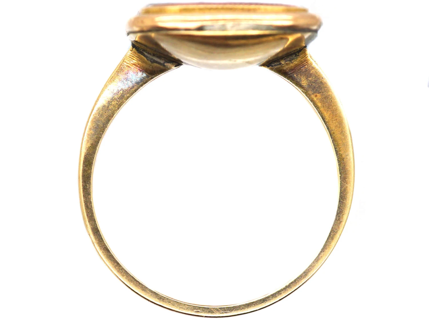 Georgian 9ct Gold Rebus Ring Set With A Carnelian 4 Georgian 9ct Gold Rebus Ring Set With A Carnelian - Image 2
