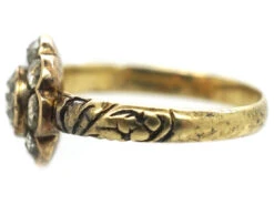 Georgian 18ct Gold Rose Diamond Cluster Ring 15 Georgian 18ct Gold Rose Diamond Cluster Ring -Antique Jewellery Company DSC02176
