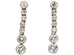 Edwardian Diamond Drop Earrings