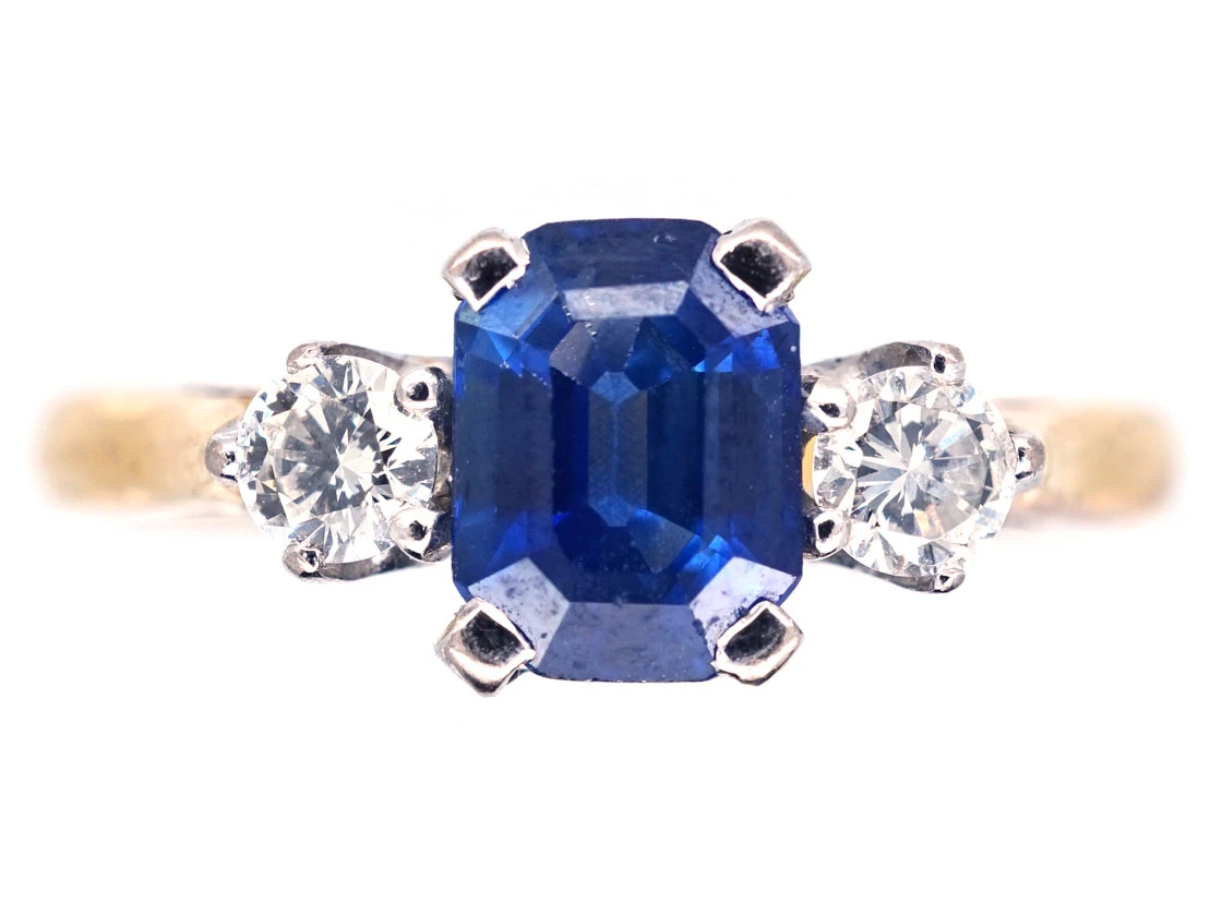 18ct Gold Sapphire & Diamond Ring By Cropp & Farr 3 18ct Gold Sapphire & Diamond Ring By Cropp & Farr