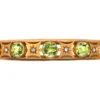 Edwardian 9ct Gold Bangle Set With Peridots & Diamonds 1 Edwardian 9ct Gold Bangle Set With Peridots & Diamonds -Antique Jewellery Company DSC02193