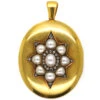 Victorian 18ct Gold Locket With Natural Split Pearl & Rose Diamond Star Motif 2 Victorian 18ct Gold Locket With Natural Split Pearl & Rose Diamond Star Motif -Antique Jewellery Company DSC02205