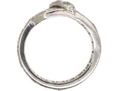 Art Deco Platinum & Diamond Crossover Ring With Buckle Detail 10 Art Deco Platinum & Diamond Crossover Ring With Buckle Detail -Antique Jewellery Company DSC02222 scaled 1