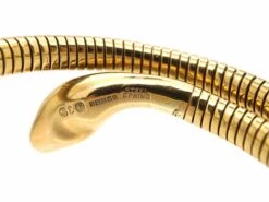 9ct Gold Snake Bangle By Smith & Pepper -Antique Jewellery Company DSC02252 scaled 1