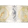 Victorian Silver & Gold Overlay Bangle In Aesthetic Style