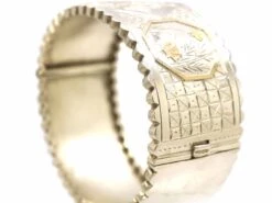 Victorian Silver & Gold Overlay Bangle In Aesthetic Style 8 Victorian Silver & Gold Overlay Bangle In Aesthetic Style -Antique Jewellery Company DSC02271 scaled 1