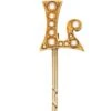 Edwardian Gold Tie Pin Set With Natural Split Pearls In An L Shape -Antique Jewellery Company DSC02289 scaled 1