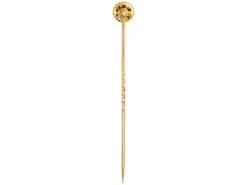 Edwardian 18ct Gold Ruby & Diamond Cluster Stick Pin 11 Edwardian 18ct Gold Ruby & Diamond Cluster Stick Pin -Antique Jewellery Company DSC02293 1