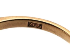 Art Deco 18ct Gold & Platinum Diamond Set Square Ring 16 Art Deco 18ct Gold & Platinum Diamond Set Square Ring -Antique Jewellery Company DSC02293