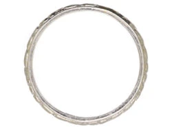 Early 20th Century Platinum Wedding Ring With Orange Blossom & Laurel Leaf Detail 9 Early 20th Century Platinum Wedding Ring With Orange Blossom & Laurel Leaf Detail -Antique Jewellery Company DSC02301