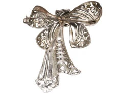 Art Deco Silver & Marcasite Bow Brooch -Antique Jewellery Company DSC02306 1