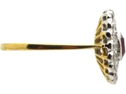 1950s 18ct Gold & Platinum, Ruby & Diamond Cluster Ring 13 1950s 18ct Gold & Platinum, Ruby & Diamond Cluster Ring -Antique Jewellery Company DSC02356 scaled 1