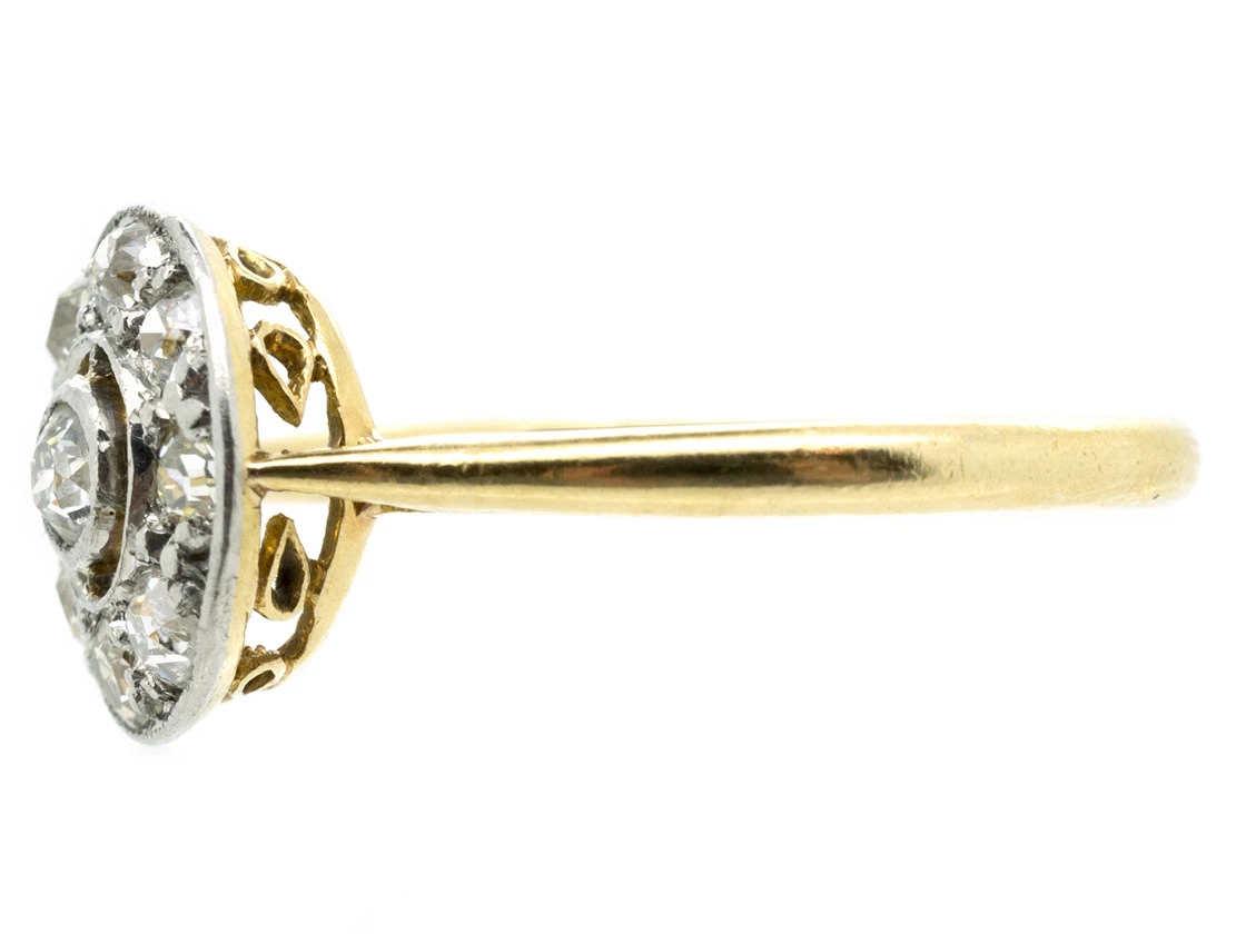 Art Deco Diamond Set Target Ring 4 Art Deco Diamond Set Target Ring - Image 2