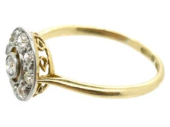 Art Deco Diamond Set Target Ring 16 Art Deco Diamond Set Target Ring -Antique Jewellery Company DSC02397