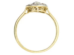Art Deco Diamond Set Target Ring 14 Art Deco Diamond Set Target Ring -Antique Jewellery Company DSC02398