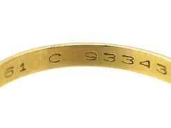 Cartier 18ct Gold Wedding Band 12 Cartier 18ct Gold Wedding Band -Antique Jewellery Company DSC02400