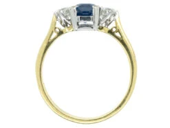 18ct Gold Sapphire & Diamond Ring By Cropp & Farr 14 18ct Gold Sapphire & Diamond Ring By Cropp & Farr -Antique Jewellery Company DSC02412