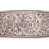 Silver Pierced Work Flower Design Bangle 1 Silver Pierced Work Flower Design Bangle -Antique Jewellery Company DSC02450