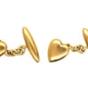 Edwardian 18ct Gold Heart Cufflinks
