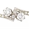 Art Deco 18ct Gold & Platinum Diamond Crossover Ring 2 Art Deco 18ct Gold & Platinum Diamond Crossover Ring -Antique Jewellery Company DSC02505 scaled 1