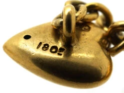 Edwardian 18ct Gold Heart Cufflinks -Antique Jewellery Company DSC02511 2