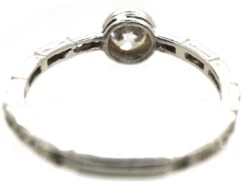 Art Deco Diamond Solitaire Ring With Diamond Set Shank 13 Art Deco Diamond Solitaire Ring With Diamond Set Shank -Antique Jewellery Company DSC02511