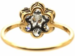 Early 20th Century 18ct Gold & Platinum, Diamond Cluster Ring 10 Early 20th Century 18ct Gold & Platinum, Diamond Cluster Ring -Antique Jewellery Company DSC02539 scaled 1