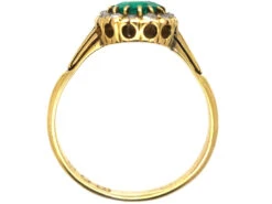 Victorian 18ct Gold, Emerald & Diamond Pear Shaped Ring 13 Victorian 18ct Gold, Emerald & Diamond Pear Shaped Ring -Antique Jewellery Company DSC02672