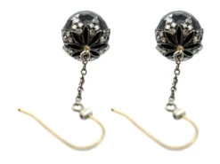 Edwardian Sardonyx & Diamond Drop Earrings 10 Edwardian Sardonyx & Diamond Drop Earrings -Antique Jewellery Company DSC02691 1