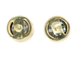 Diamond Platinum & 18ct Gold Millegraine Set Solitaire Earrings 8 Diamond Platinum & 18ct Gold Millegraine Set Solitaire Earrings -Antique Jewellery Company DSC02705 1