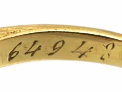 Early 20th Century French 18ct Gold & Platinum, Sapphire & Diamond Oval Cluster Ring -Antique Jewellery Company DSC02811 scaled 1