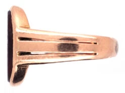 Victorian Gold & Carnelian Signet Ring With Crest Intaglio -Antique Jewellery Company DSC02821 1