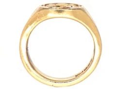 18ct Gold Signet Ring With Lion & Crown Intaglio 10 18ct Gold Signet Ring With Lion & Crown Intaglio -Antique Jewellery Company DSC02852