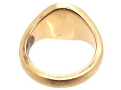 18ct Gold Signet Ring With Lion & Crown Intaglio 11 18ct Gold Signet Ring With Lion & Crown Intaglio -Antique Jewellery Company DSC02855