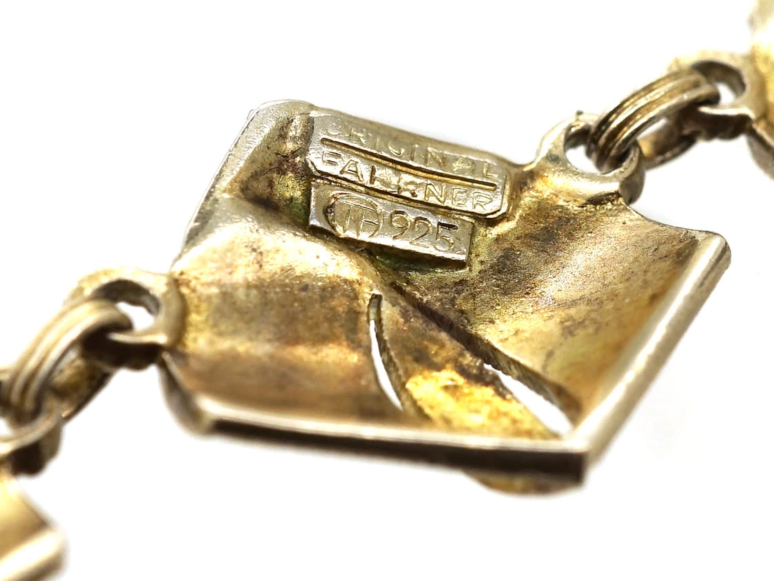 Theodor Fahrner Art Deco Silver Gilt & Marcasite Necklace 7 Theodor Fahrner Art Deco Silver Gilt & Marcasite Necklace - Image 5