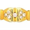 Victorian 18ct Gold & Diamond Trefoil Ring