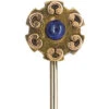 Edwardian 15ct Gold Tie Pin Set With A Cabochon Sapphire -Antique Jewellery Company DSC02995