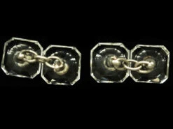 Art Deco Rock Crystal & Silver Cufflinks 11 Art Deco Rock Crystal & Silver Cufflinks -Antique Jewellery Company DSC03004 1