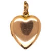 Edwardian Plain 9ct Back β& Front Gold Heart Locket 2 Edwardian Plain 9ct Back β& Front Gold Heart Locket -Antique Jewellery Company DSC03011 1
