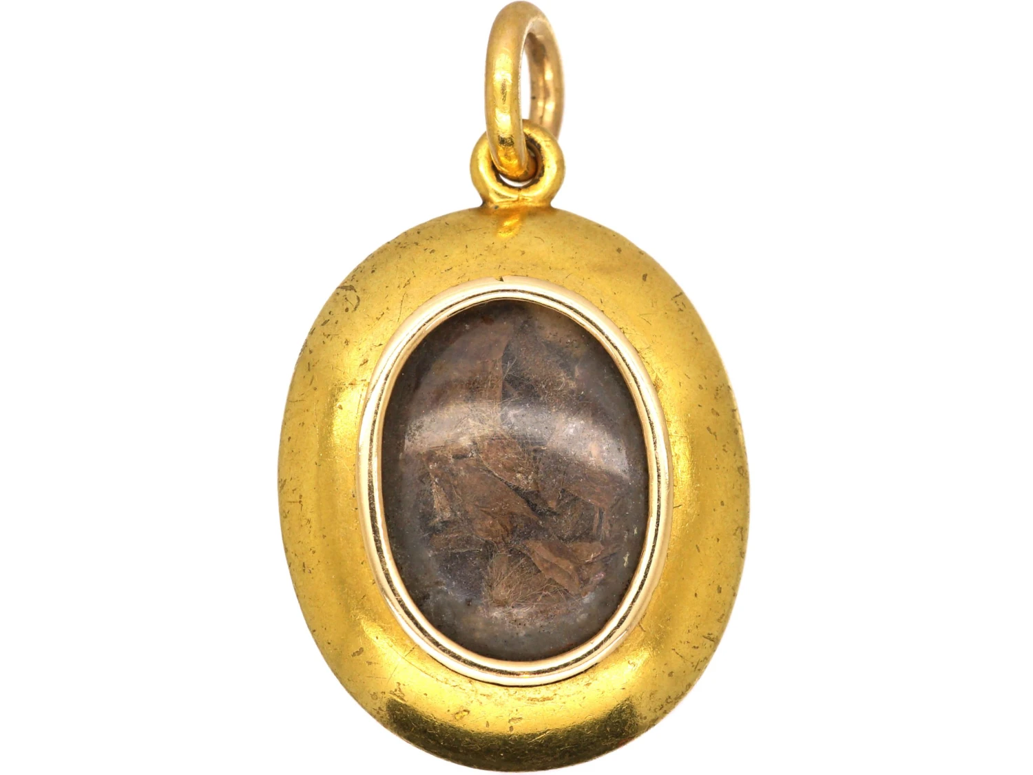 Victorian 18ct Gold & Blue Enamel Oval Locket Set With Rose Diamonds & Natural Split Pearls 5 Victorian 18ct Gold & Blue Enamel Oval Locket Set With Rose Diamonds & Natural Split Pearls - Image 3