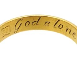 Early 18th Century 18ct Gold Posy Ring With Inscription Inside 10 Early 18th Century 18ct Gold Posy Ring With Inscription Inside -Antique Jewellery Company DSC03137 scaled 1
