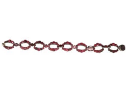 Georgian Silver & Flat Cut Almandine Garnet Bracelet 10 Georgian Silver & Flat Cut Almandine Garnet Bracelet -Antique Jewellery Company DSC03195