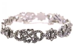 Art Deco Silver And Marcasite Bracelet 6 Art Deco Silver And Marcasite Bracelet -Antique Jewellery Company DSC03270 scaled 1