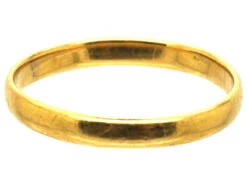 22ct Gold Wedding Band Assayed In Chester In 1900 -Antique Jewellery Company DSC03292 copy