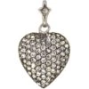 Edwardian Silver And Paste Heart Pendant -Antique Jewellery Company DSC03293