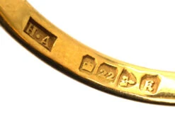 22ct Gold Wedding Band Assayed In Chester In 1900 -Antique Jewellery Company DSC03295 copy